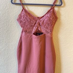 Haute Monde Dress - Rust / Mauve